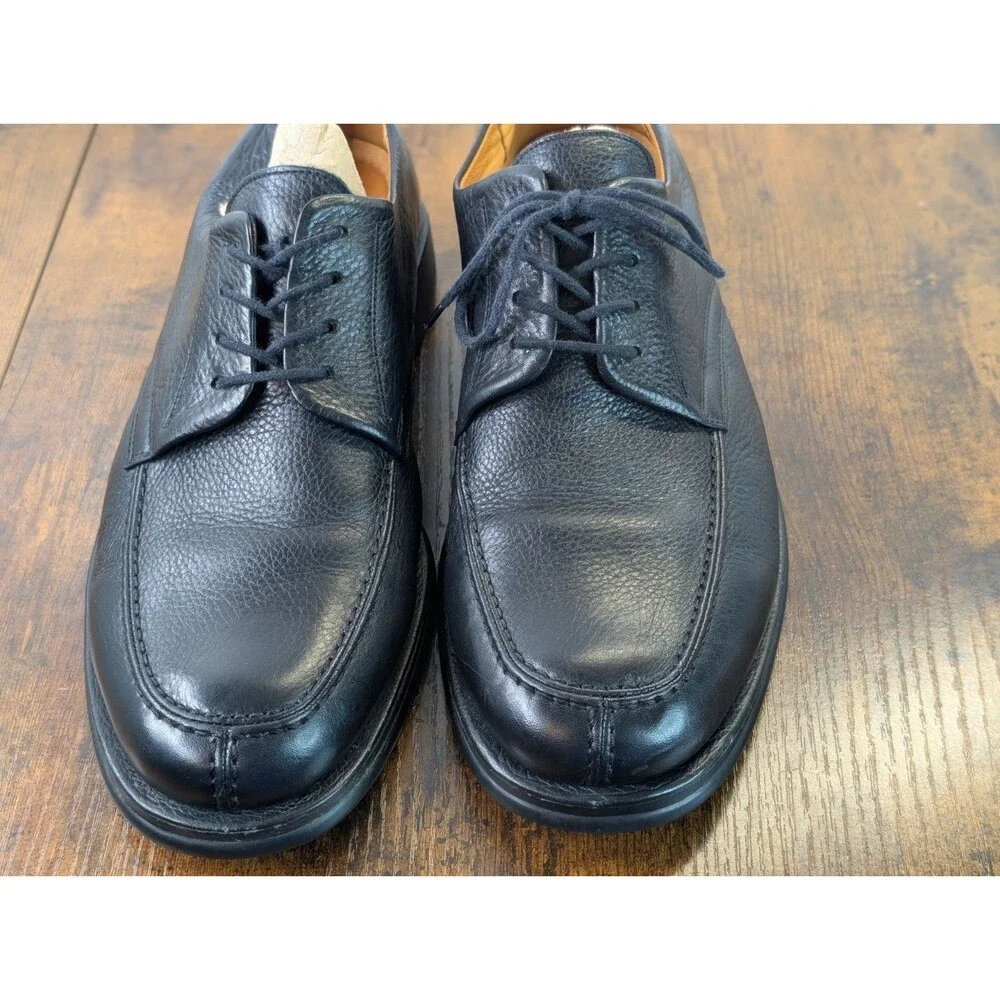 Sandro Moscoloni Vineyard Men Oxford Dress Shoes Black Leather Size 10.5 EUC